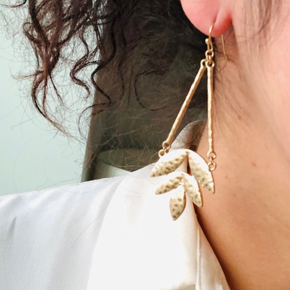 Hammered Lotus Earrings